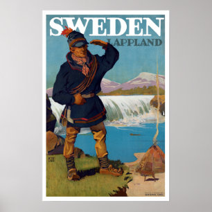  Lappland Zweden Poster