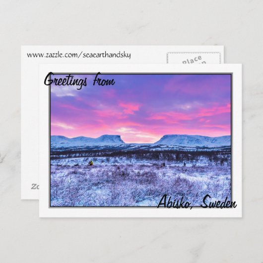 Lapporten de Gateway aan Lapland Briefkaart (Voorkant / Achterkant)