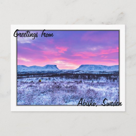 Lapporten de Gateway aan Lapland Briefkaart (Voorkant)