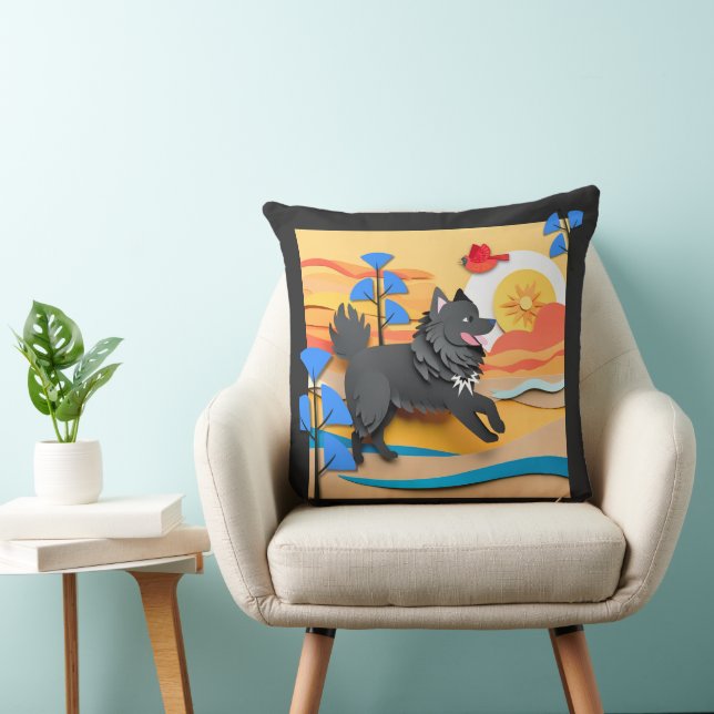 LAPPY GO LUCKY Lapphund Kussen (Stoel)
