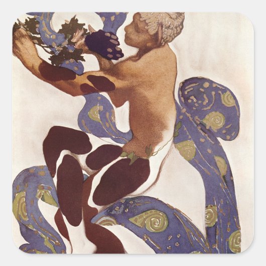L'Apres Midi d'un Faune' Vierkante Sticker (Voorkant)