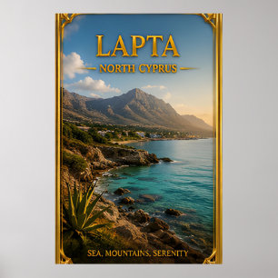 Lapta Noord-Cyprus Groen Berg Ontsnapping Poster