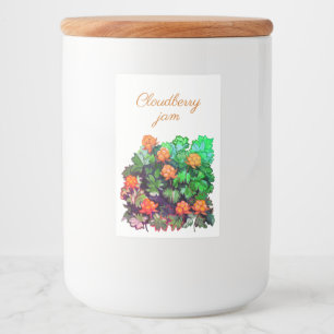 Lapte jam voedselcontainer etiket
