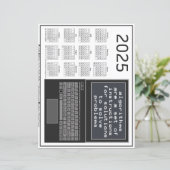 Laptop Algoritmen Oplossen Problemen 2025 Kalender (Staand voorkant)