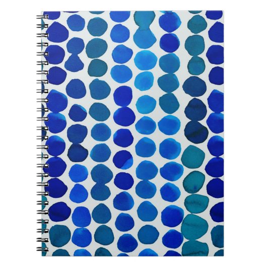 Laptop - Blauwe Stippen! Notitieboek (Voorkant)