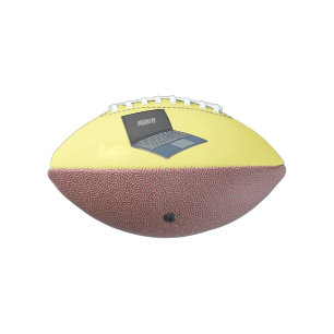 Laptop cartoon illustratie american football