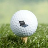Laptop cartoon illustratie golfballen (Insitu Shirt)