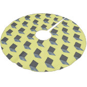 Laptop cartoon illustratie kerstboom rok (Gekanteld)