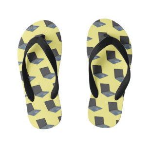 Laptop cartoon illustratie kinder teenslippers