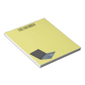 Laptop cartoon illustratie notitieblok (Schuin)