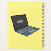 Laptop cartoon illustratie planner (Achterkant)