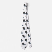 Laptop cartoon illustratie stropdas (Voorkant)