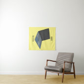 Laptop cartoon illustratie wandkleed (In Situ (horizontaal))