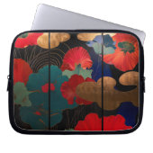 laptop case Japanese style flower (Voorkant)