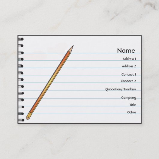 Laptop - Chubby Visitekaartje (Voorkant)