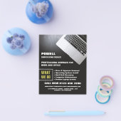 Laptop, Computer Repair Specialist Adverteren Flyer (Enkel)