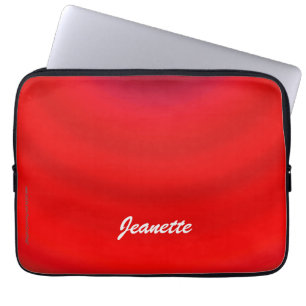 Laptop Computer Sleeve Bright Red Gradiënt