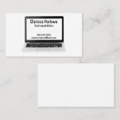 Laptop Computer Technisch Schrijver Programmeur IT Visitekaartje (Voorkant / Achterkant)