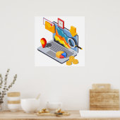 Laptop Computing Poster (Keuken)