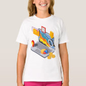 Laptop Computing T-shirt (Voorkant)