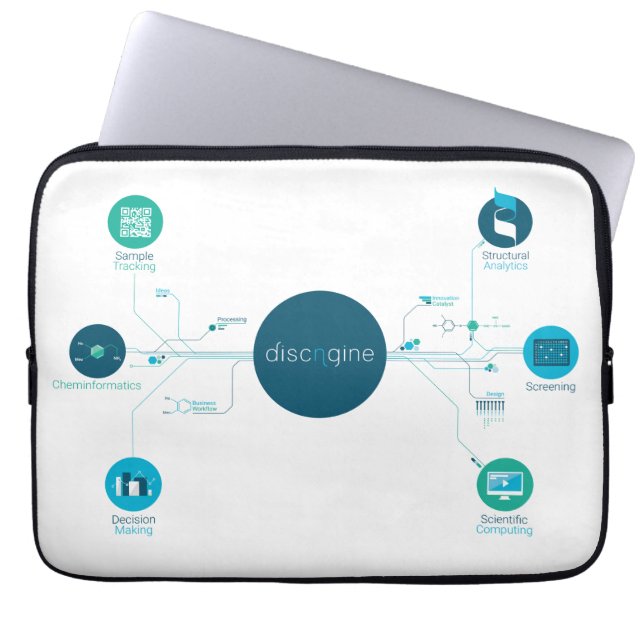 Laptop Discngine White-hoes Sleeve (Voorkant)