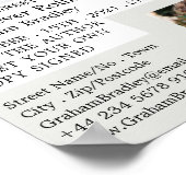 Laptop Display, schrijverboekhandtekening Adverter Poster (Hoek)