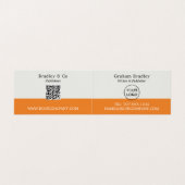 Laptop Display, uitgever, schrijverboekhandtekenin Visitekaartje (Binnenkant ongevouwen)