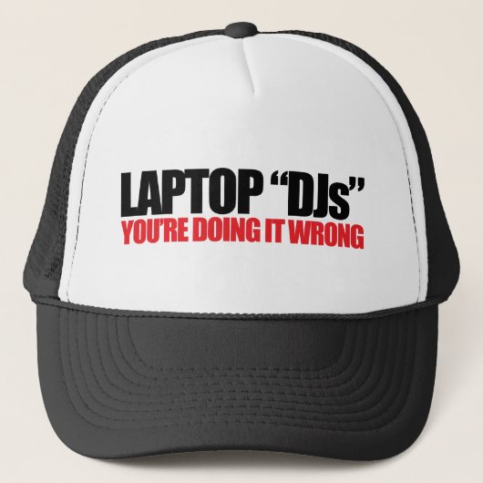 Laptop DJ's Trucker Pet (Voorkant)