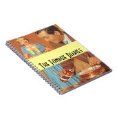 Laptop  Fondue Diaries Party Couple Retro Notitieboek (Rechterzijde)