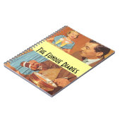 Laptop  Fondue Diaries Party Couple Retro Notitieboek (Linkerzijde)