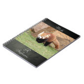 Laptop Foto red panda, animal 0436. Notitieboek (Linkerzijde)