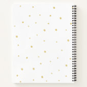 Laptop - Gold Stippen White Notitieboek (Achterkant)