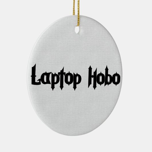 Laptop Hobo Keramisch Ornament (Rechts)