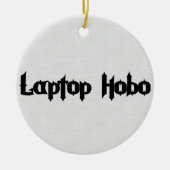 Laptop Hobo Keramisch Ornament (Voorkant)