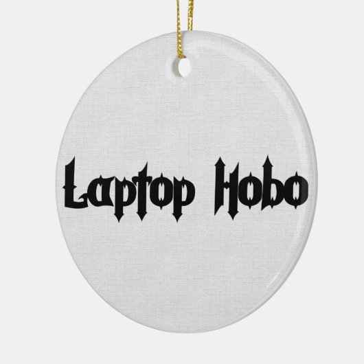 Laptop Hobo Keramisch Ornament (Links)