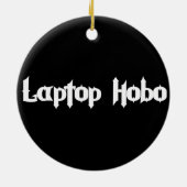 Laptop Hobo Keramisch Ornament (Achterkant)