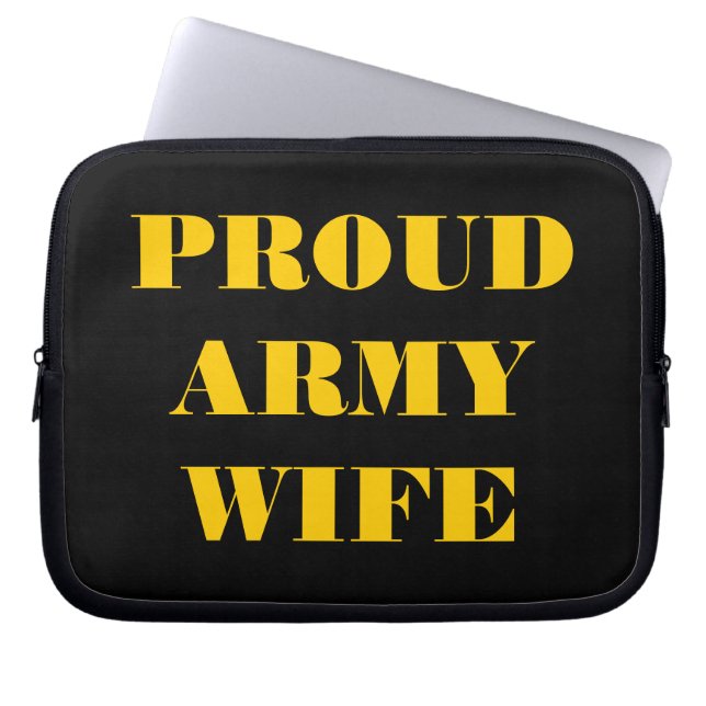 Laptop hoes Legervrouw (Voorkant)