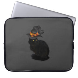 Laptop Hoesje Cat Halloween Sleeve