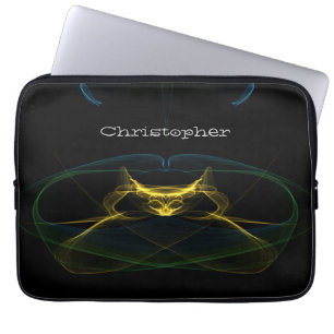 Laptop Hoesje - Fractal Alien Laptop Sleeve