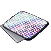Laptop hoesje met stippen laptop sleeve (Voorkant onderkant)