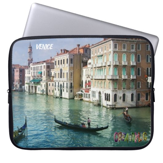 Laptop Hoesje Venetië Sleeve (Voorkant)