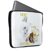 Laptop Hoesje voor kattenliefhebber Laptop Sleeve (Voorkant Rechts)