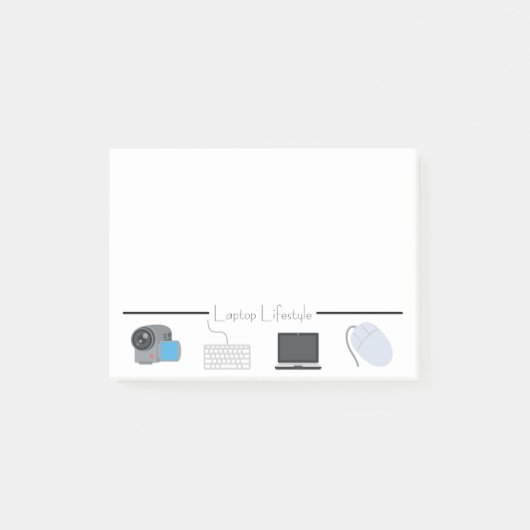 Laptop Lifestyle Emojis Post-it® Notes (Voorkant)