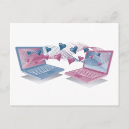 Laptop Love-kaarten Briefkaart
