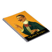 Laptop Martini Recipe Dapper Snapper Man Notitieboek (Rechterzijde)