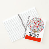 Laptop met bewaarder van medische dossiers notitieboek (Binnen)