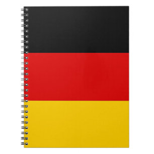Laptop met vlag van Duitsland Notitieboek