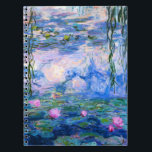 Laptop Monet Water Lilies Notitieboek<br><div class="desc">Monet Water Lilies notebook. Olieverf op canvas vanaf 1916. Monet schilderde zijn beroemde waterlelie obsessief in de laatste jaren van zijn loopbaan, waarbij hij inspiratie putte uit het licht van de zon en het verschuivende effect ervan op het water, de aquatische bloemen en de bladeren. Dit schilderij is voorzien van...</div>