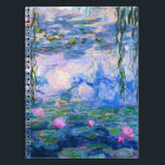 Laptop Monet Water Lilies Notitieboek<br><div class="desc">Monet Water Lilies notebook. Olieverf op canvas vanaf 1916. Monet schilderde zijn beroemde waterlelie obsessief in de laatste jaren van zijn loopbaan, waarbij hij inspiratie putte uit het licht van de zon en het verschuivende effect ervan op het water, de aquatische bloemen en de bladeren. Dit schilderij is voorzien van...</div>