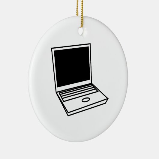 Laptop PC Keramisch Ornament (Rechts)